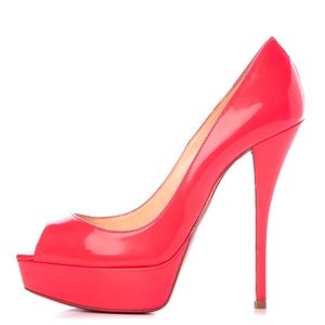 Christian Louboutin Troca 140 Patent Fluo Rose Paris